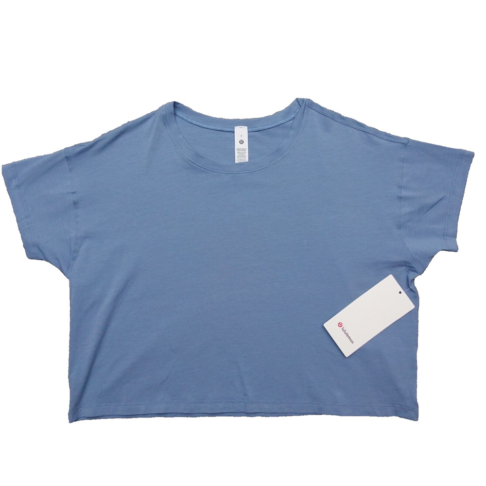 lululemon athletica Sky Blue Cropped Tank Top